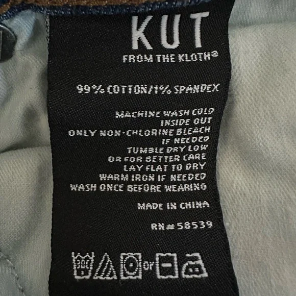 Kut From The Kloth High Rise Distressed Jeans - Picture 6 of 9